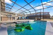 5BR w Pool Grill, Game Lounge & Indoor Slide 16165
