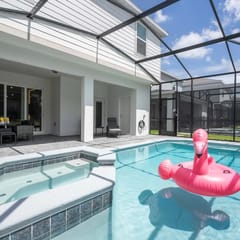 Stunning 7Bd Pool Jacuzzi near Disney Resort 16217