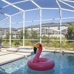 5Bd Family Villa w Pool Jacuzzi Near Disney 8913