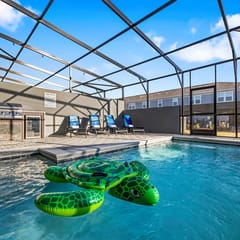5BR w Pool Grill, Game Lounge & Indoor Slide 16165