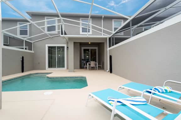 Private Pool 4Bd near Disney Free Waterpark 1158